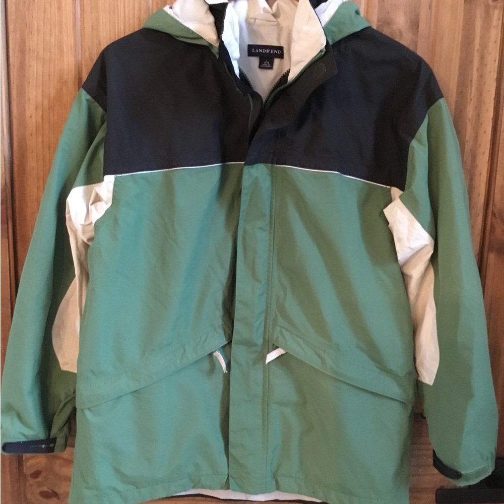 Ladies Lands End Hooded Jacket Large 14-16